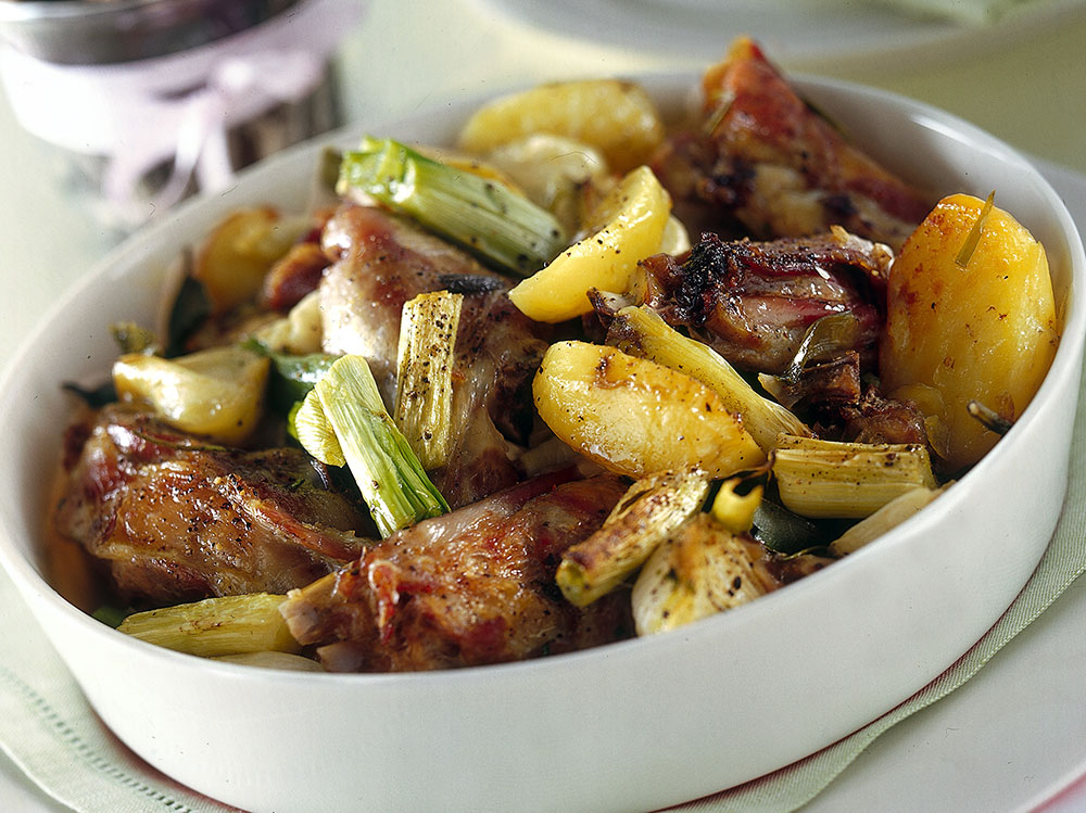 Agnello al forno con patate